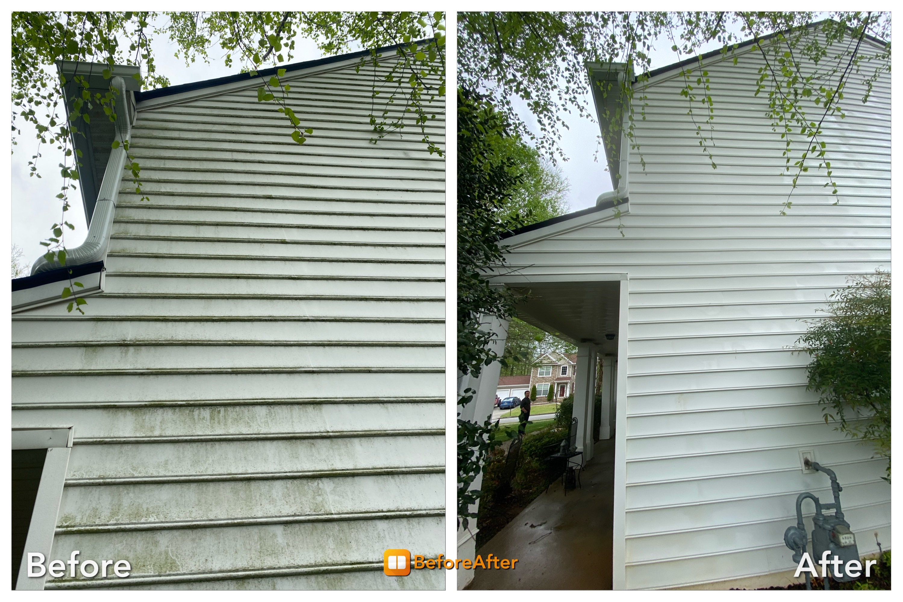 Before After House Wash